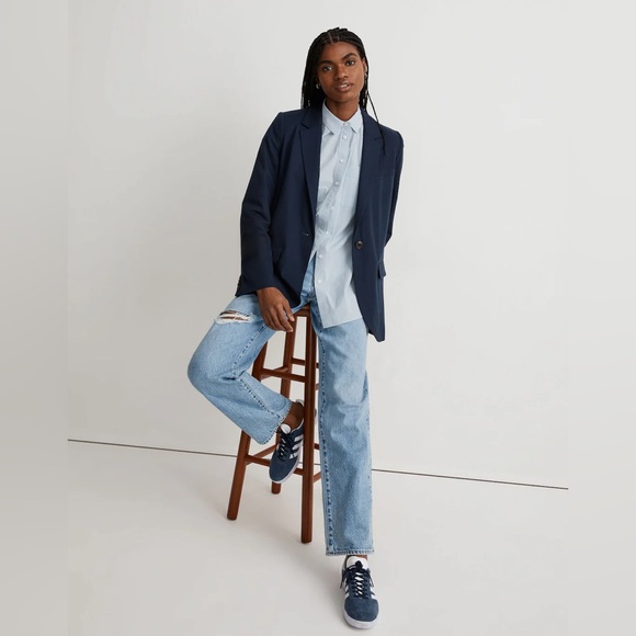 Madewell The Larsen Blazer in Drapeweave Womes Size L